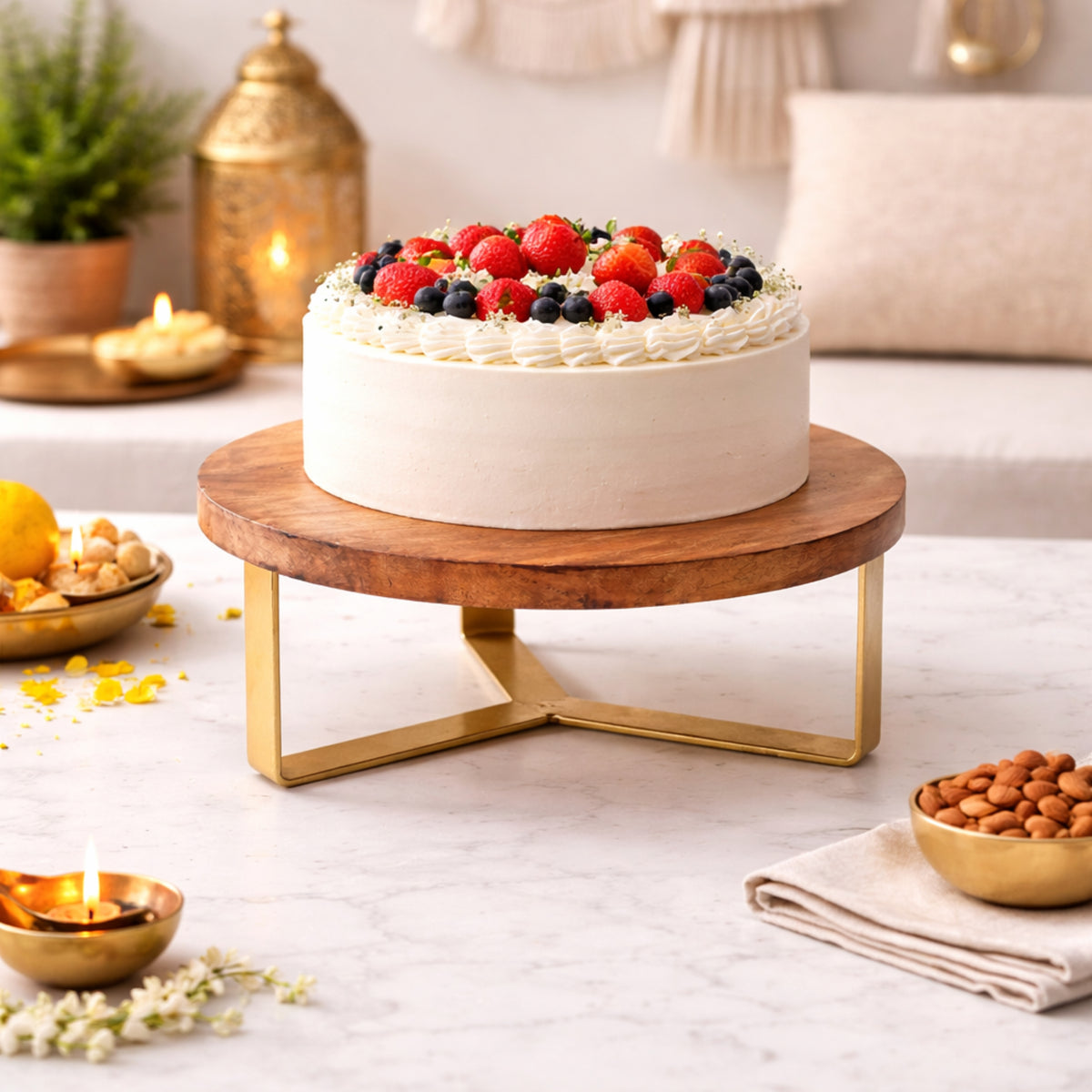 Triangular Base Cake Stand