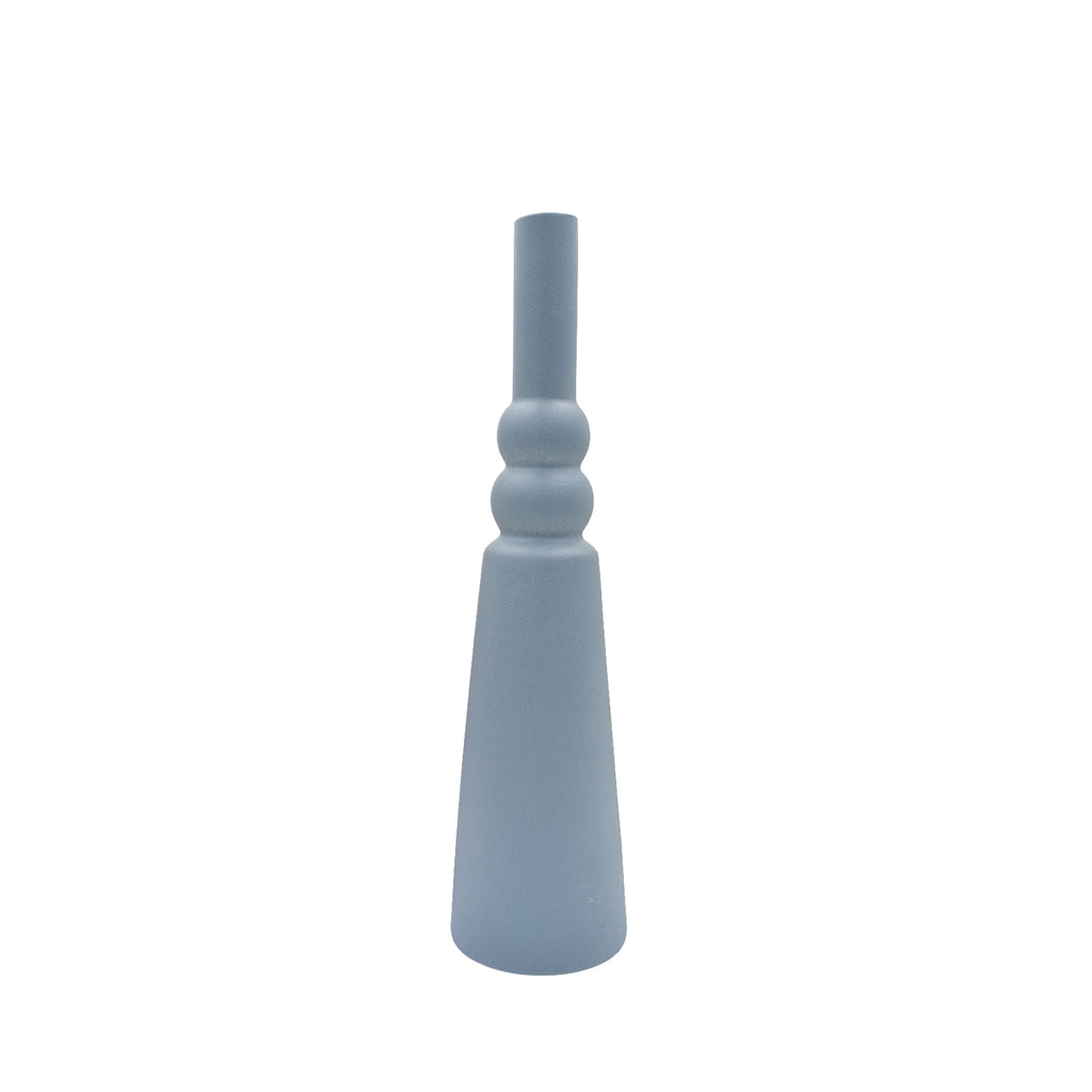 Handcrafted luxury ceramic flower vase with minimalist modern design for elegant home décor and contemporary Indian interiors