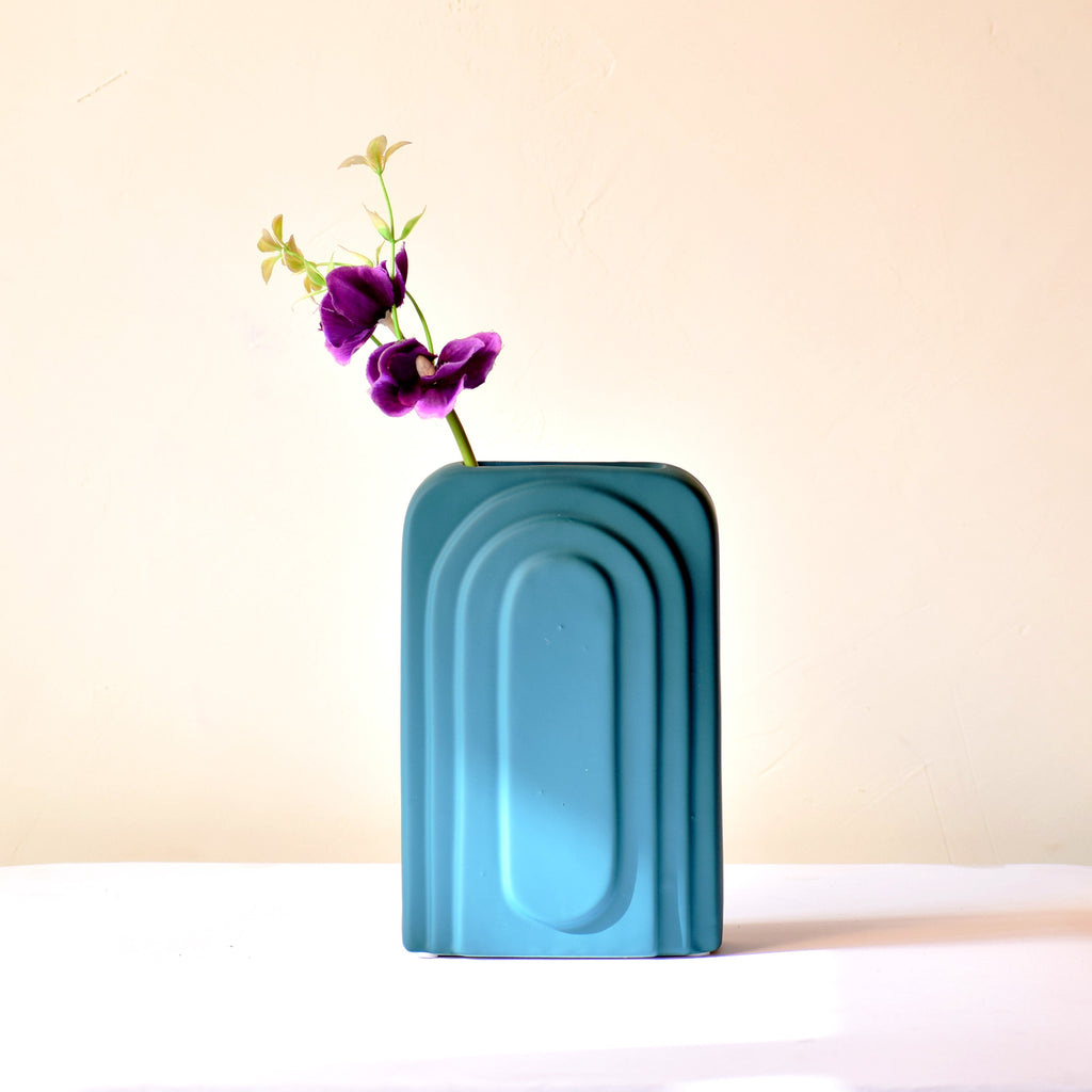 Modern rectangular vase for living room home decor India