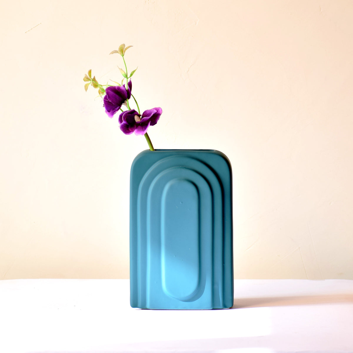 Modern rectangular vase for living room home decor India
