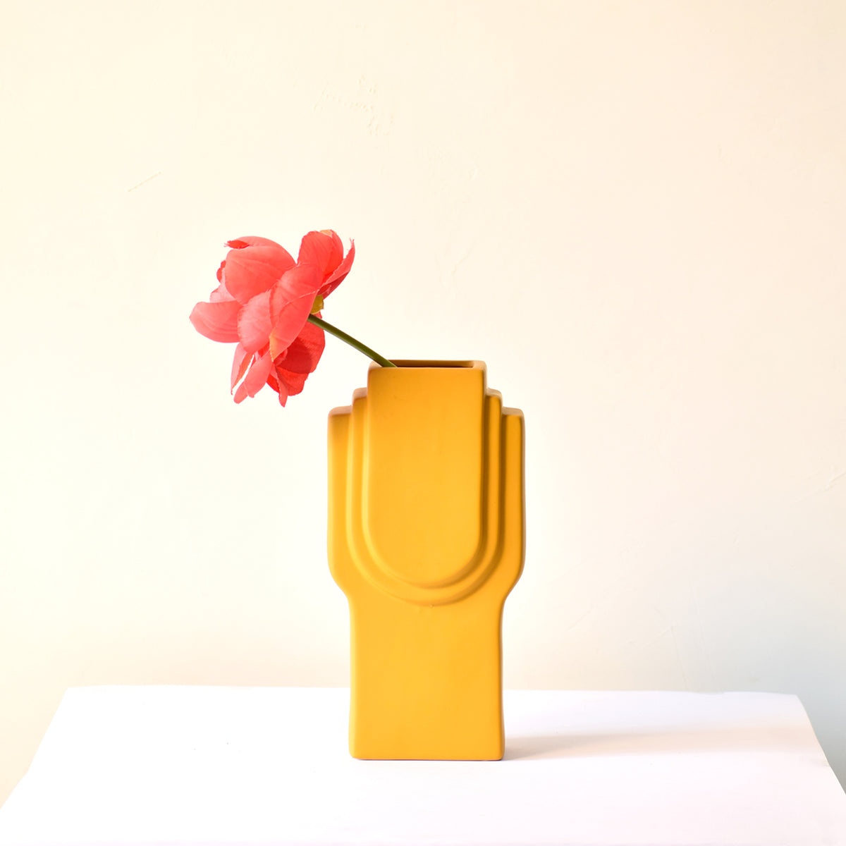 Stylish rectangular vase for Indian home interiors