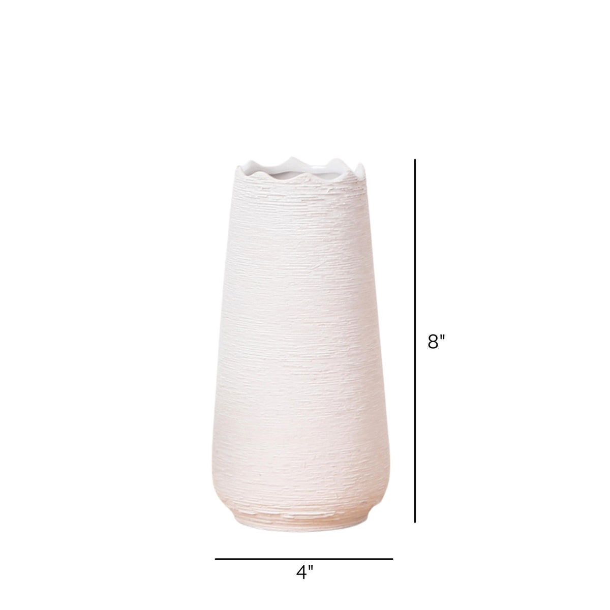 minimalist flower vase with white artificial flowers for modern home décor in India
