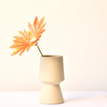 Modern luxury ceramic flower vase for living room table décor, elegant home decoration accessory in India